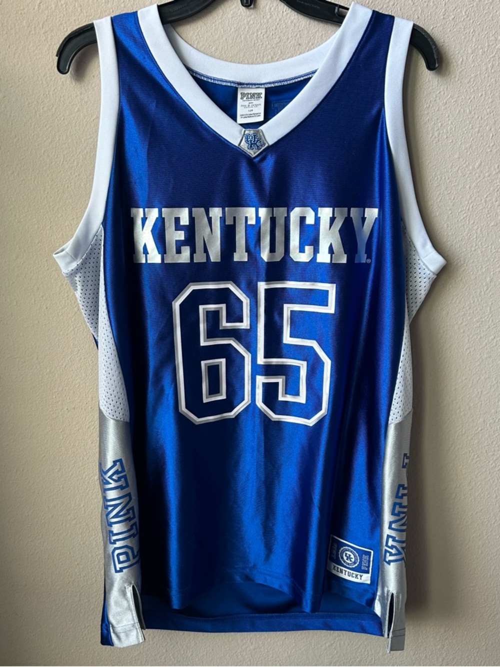 PINK Victoria's Secret Kentucky Wildcats Blue & White Basketball Jersey